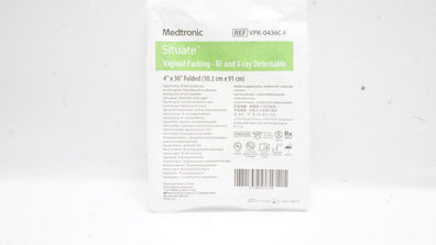 Medtronic VPK-0436C-F Situate Vaginal Packing-RF & X-ray Detectable 4In x 36In